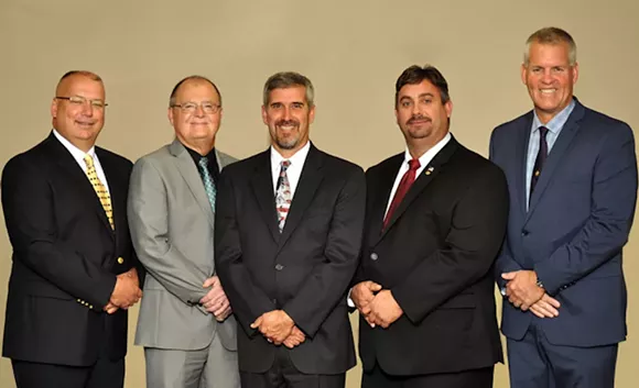 Jeff Kinnard, Ronald Kitchen, Jimmie Smith, Scott Carnahan and Brian Coleman - PHOTO VIA CITRUSBOCC.COM