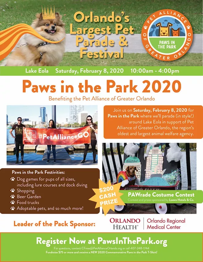 IMAGE COURTESY PAWS IN THE PARK