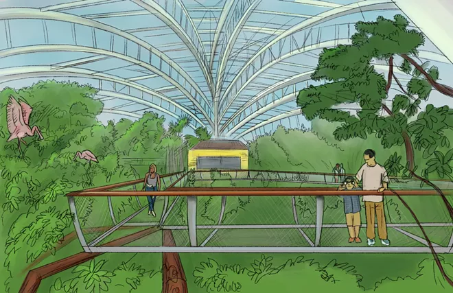 Renderings of the updated Wetlands Trail - IMAGE VIA FLORIDA AQUARIUM