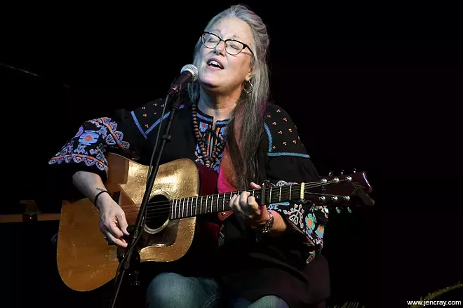 Terri Binion and Beth McKee at Blue Bamboo - PHOTO BY JEN CRAY