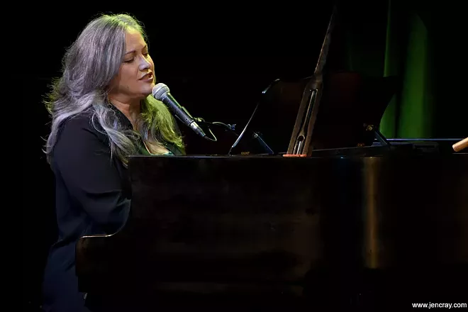 Terri Binion and Beth McKee at Blue Bamboo - PHOTO BY JEN CRAY