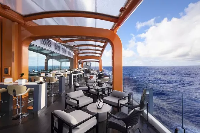 The Magic Carpet cantilevered platform - IMAGE VIA CELEBRITY CRUISES
