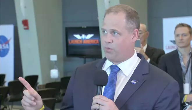 NASA Administrator Jim Bridenstine, speaking after the launch - SCREENSHOT VIA NASA/YOUTUBE