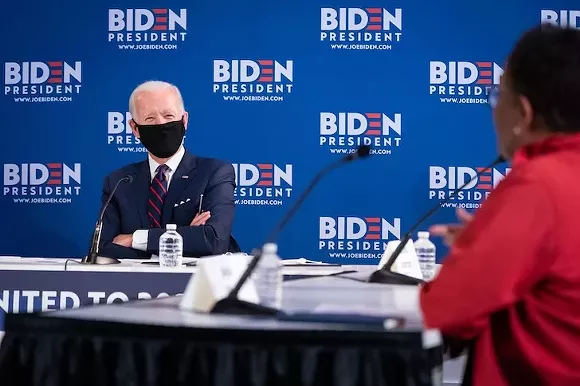 Joe Biden, masked - PHOTO COURTESY JOE BIDEN/FACEBOOK