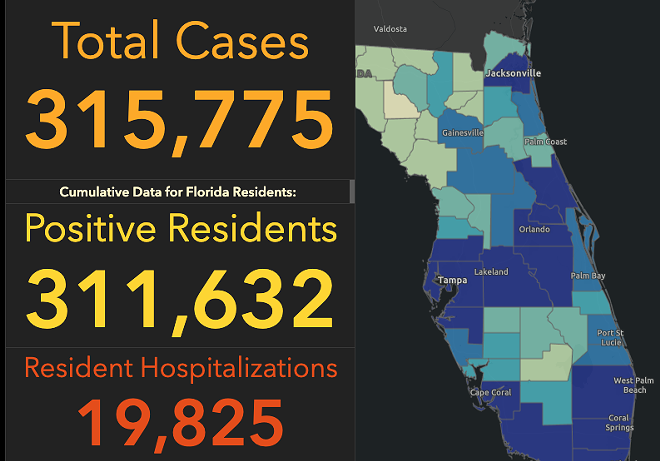 SCREENSHOT COURTESY FLORIDA DEPARTMENT OF HELATH