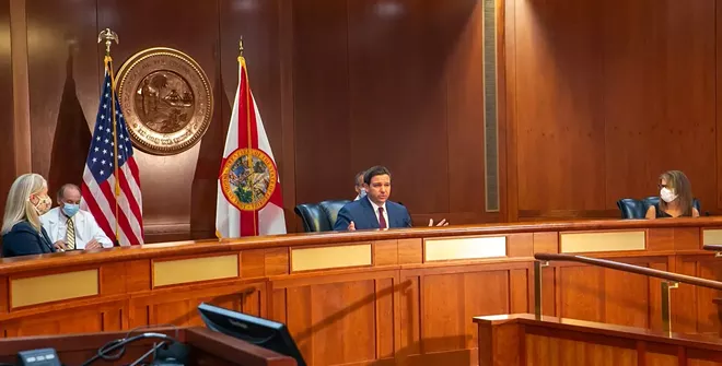 Gov. Ron DeSantis on Tuesday - PHOTO VIA RON DESANTIS/TWITTER