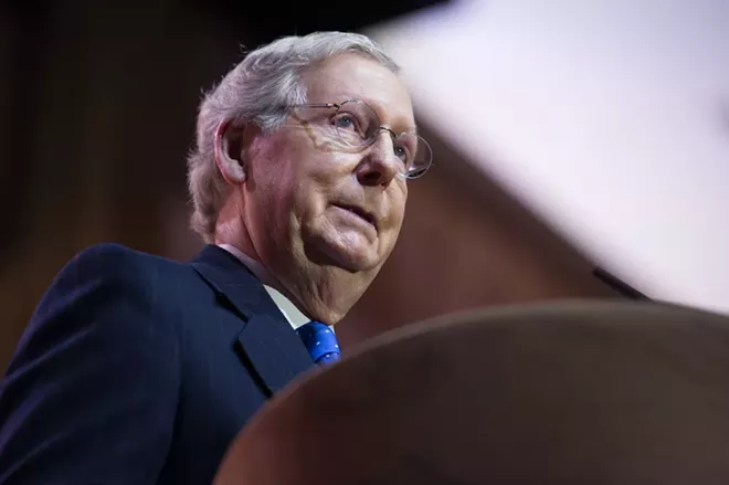 Sith lord Mitch McConnell - PHOTO BY CHRISTOPHER HALLORAN