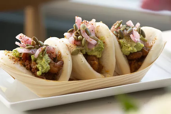 Shrimp bao. - PHOTO BY ROB BARTLETT