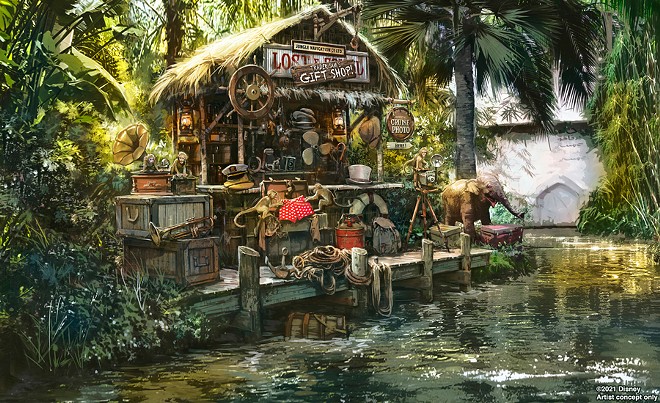 A new trading outpost (wink, wink) planned for Disney's updated Jungle Cruise ride. - PHOTO VIA DISNEY PARKS