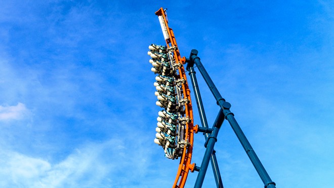 Ice Breaker will send riders up a 93-foot-tall spike that reaches a 100-degree angle. - PHOTO VIA SEAWORLD ORLANDO