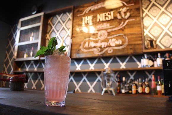 The bar at the Nest in Baldwin Park - PHOTO BY SARAH WILSON