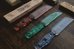 Brown's collection of depression-era glass knives