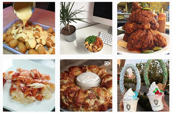 Hashtag #foodporn, 3:47 p.m. Wednesday, Dec. 27, 2017 - IMAGE COLLAGE SCREENGRABBED VIA INSTAGRAM SEARCH