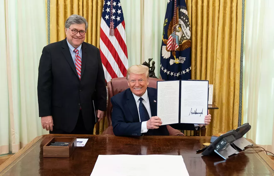 'I believe that William Barr poses the greatest threat in my lifetime to our rule of law' – George H.W. Bush - OFFICIAL WHITE HOUSE PHOTO BY SHEALAH CRAIGHEAD
