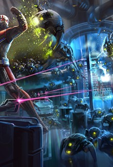 An artist rendering of the upcoming Ant-Man ride slated for Hong Kong Disneyland