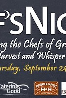 Chefs from Highball & Harvest and Whisper Creek Farm team up to raise money for Second Harvest Food Bank on Thursday