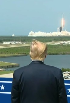 Trump watches Saturday's NASA and SpaceX launch of the Falcon 9 rocket