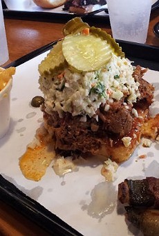 SIx Shooter with smoked jalapenos and mac-and-cheese should be Orlando's signature dish, IMO.