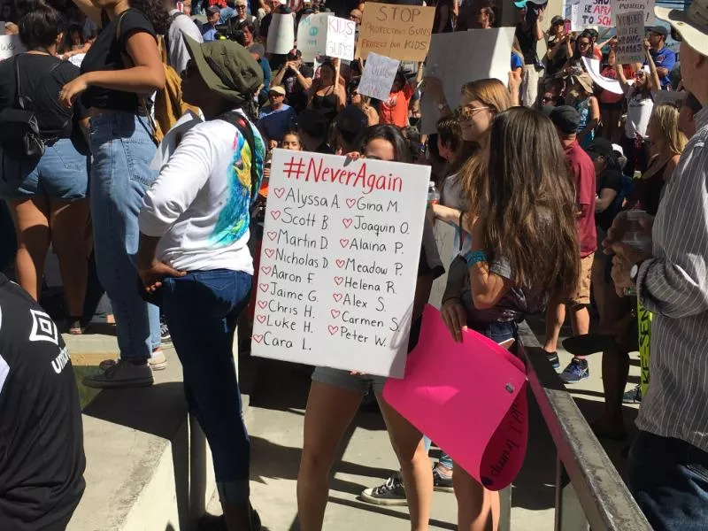 Hundreds Rally For Gun Reform In South Florida After Parkland High School Shooting Blogs