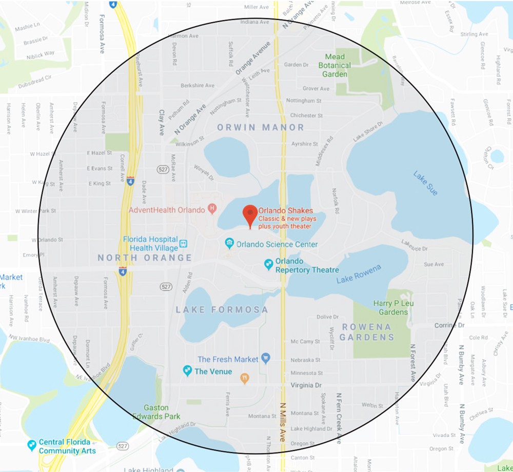 Google Map Of Orlando Florida Usa Nations Online Project