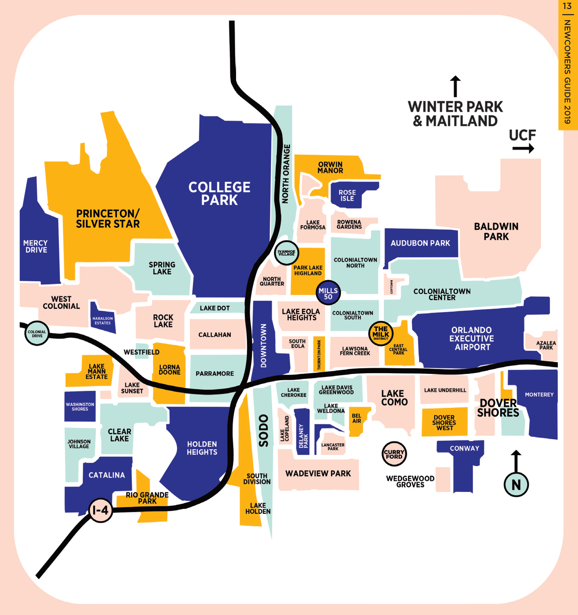 A mostly accurate map of Orlando’s neighborhoods and districts