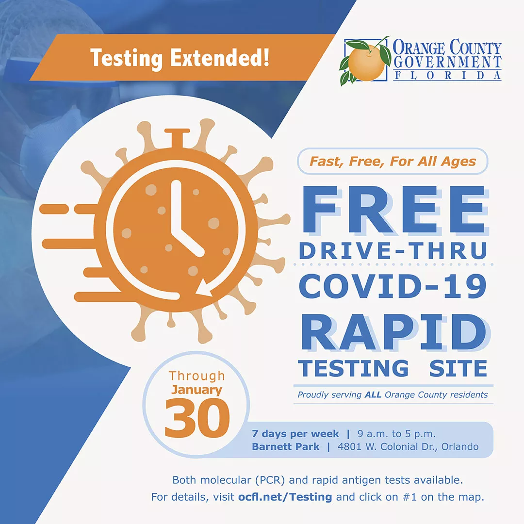 Free Covid Testing In Barnett Park For Orange County Residents Extended Through Jan 30 Blogs