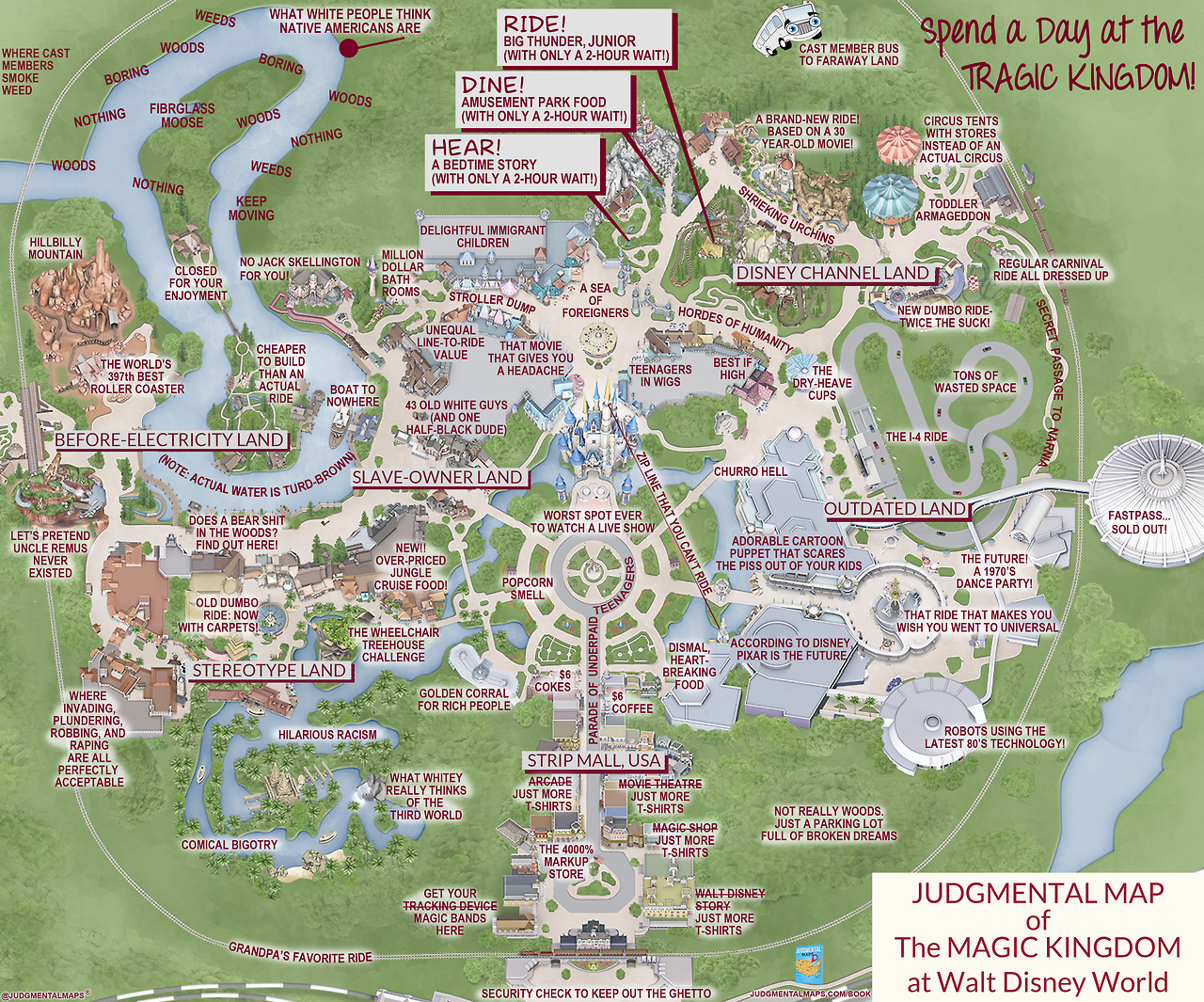 map of the magic kingdom This Judgmental Map Of Magic Kingdom Is Pretty Accurate Blogs map of the magic kingdom