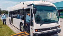 First fully electric Lynx bus comes to downtown Orlando