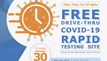 Free COVID testing in Barnett Park for Orange County residents extended through Jan. 30