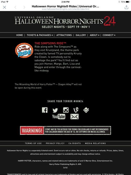 Universal Orlando Halloween Horror Nights 24 Walking Dead In Harry Potter Out Blogs