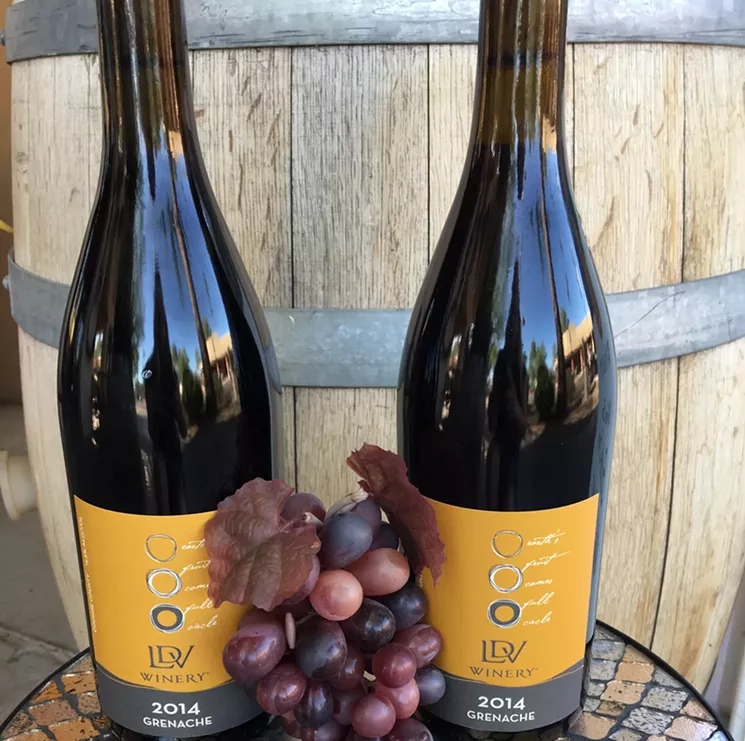 The 2014 Grenache from the winery’s estate located in the southeastern Arizona Chiricahua Mountain. - LDV WINERY TASTING ROOM