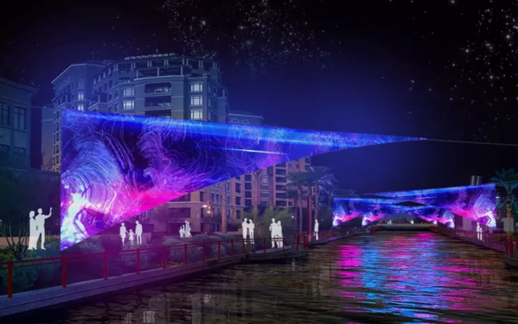 Rendering (detail) for Say What You Will by Masary Studios for Canal Convergence 2021. - SCOTTSDALE PUBLIC ART