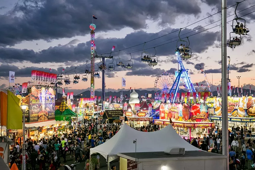 The midway at the Arizona State Fair. - MELISSA FOSSUM