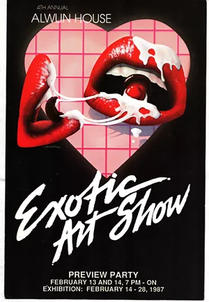 A mailer for Alwun House’s 1987 Exotic Art Show. - COURTESY OF ALWUN HOUSE