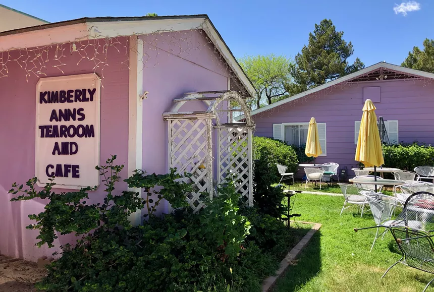 Mae Collins ran Kimberly Ann's Tea Room & Café in Glendale for 26 years and recently opened up the Pink Door Tea House next door. - LAUREN CUSIMANO