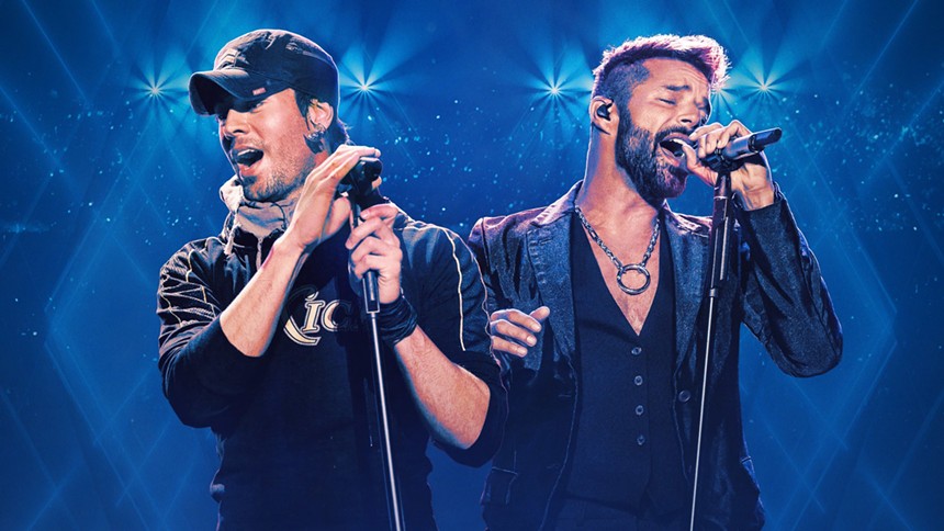 Enrique Iglesias (left) and Ricky Martin (right).  Ticket manager