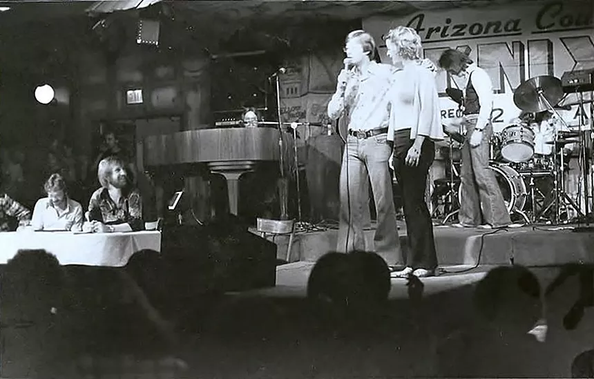 An event sponsored by KNIX at Mr. Lucky's in the early 1980s. - COURTESY OF JIM WEST