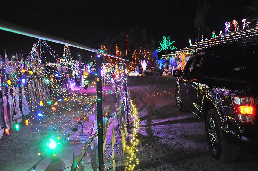 You can drive through the display at Mel and Patti Tasker's house in Laveen. - BENJAMIN LEATHERMAN