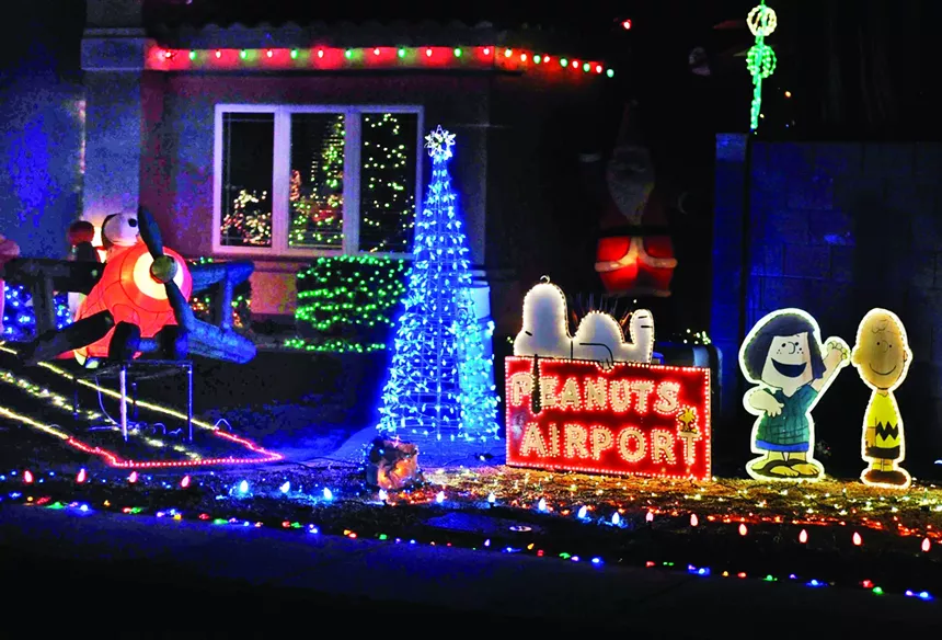 This charming Peanuts holiday display in Gilbert is returning for 2020. - BENJAMIN LEATHERMAN