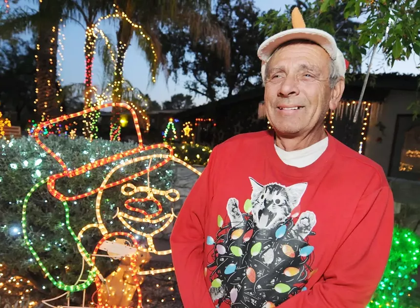 Lee Sepanek (a.k.a. "Christmas Lee") and his holiday display are both legendary. - BENJAMIN LEATHERMAN