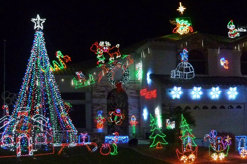 This is how the Meci family of Glendale celebrates the season. - HOWARD MECI