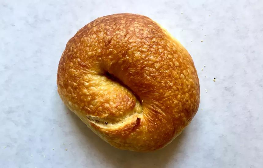 Bagelfeld's plain bagel is not easy. - YOUNG ALLISON