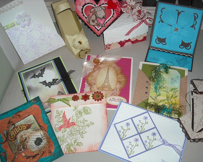 Making homemade cards is a great way to unwind during the holidays. - MESA ARTS CENTER