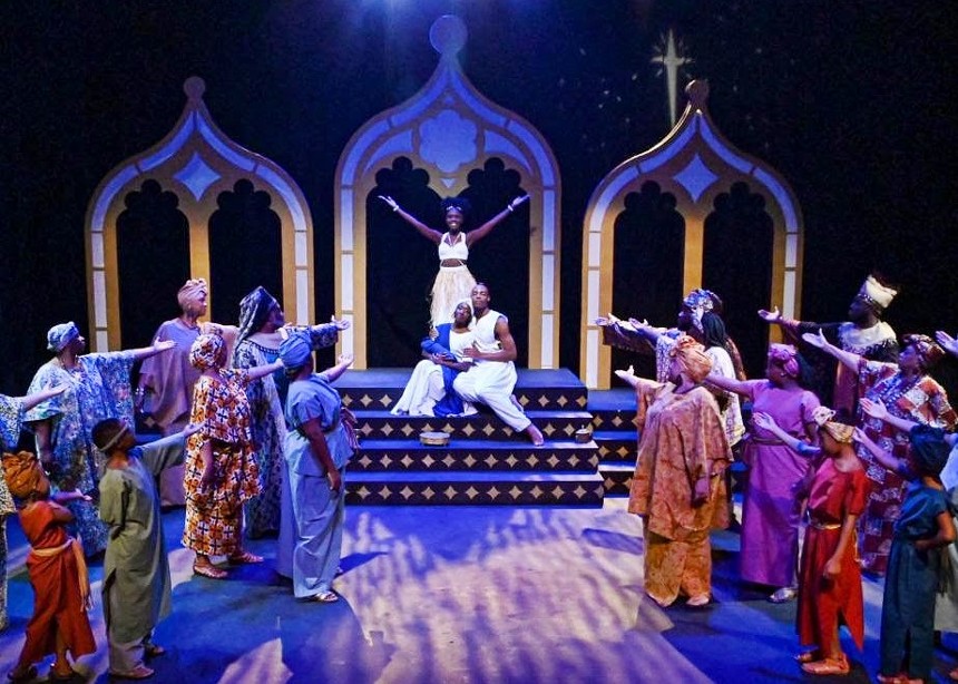 A scene from the Black Theatre Troupe's performance of Black Nativity. - BLACK THEATRE TROUPE