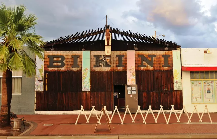 Add tiki to your Christmas festivities with the Bikini Lounge. - BENJAMIN LEATHERMAN