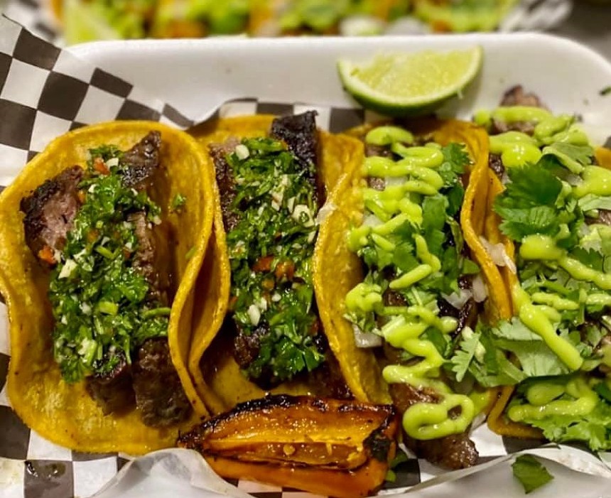 The sirloin tacos are made to order.  - TACOS BARBON