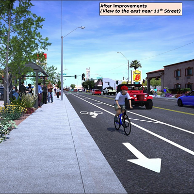 A rendering of what East Van Buren Street could have looked like.
