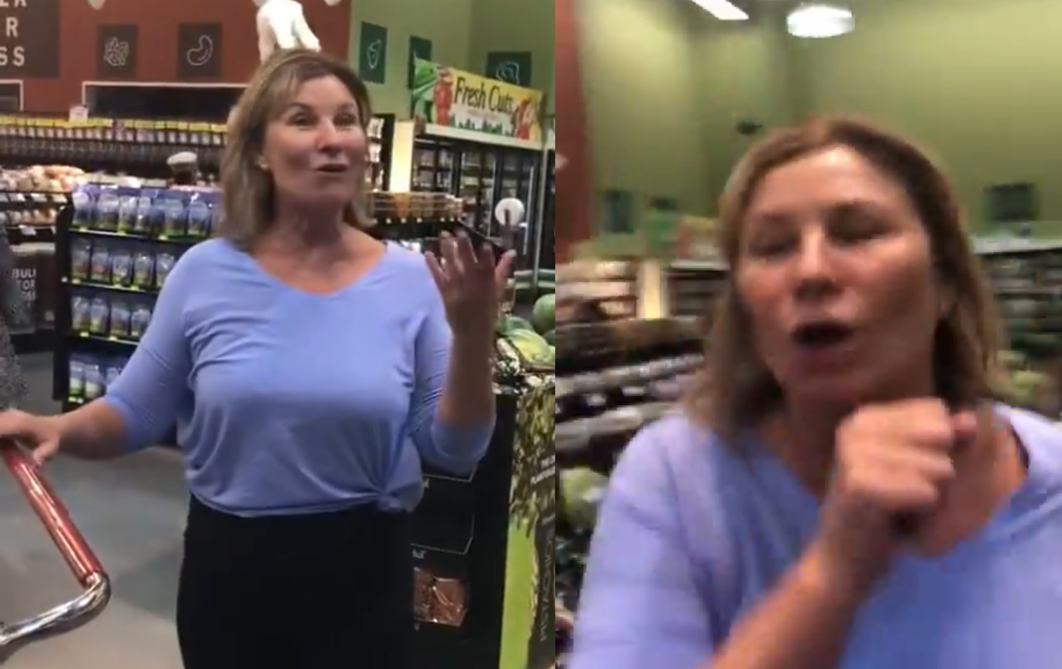 Woman Shits In Supermarket