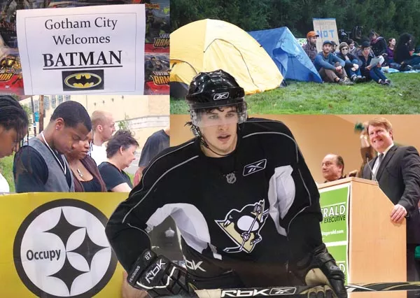 2011 featured a wide-array of stories including the local filming of the new Batman movie, the arrival of the Occupy movement, the election of Rich Fitzgerald as county executive, a decision in the case of Jordan Miles and the ongoing concussion drama of Sidney Crosby - PHOTOS BY CITY PAPER STAFF