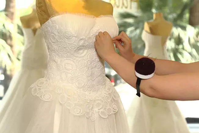 A New Trend Involves Upcycling Bridal Gowns And Bridesmaids